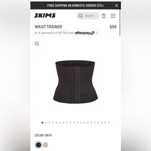 Brand new skims WAIST TRAINER | ONYX never been worn new.